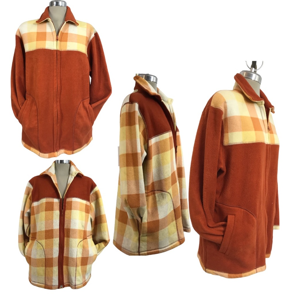 GRACELAND Orange and Yellow Weight Lite  Jacket Size L